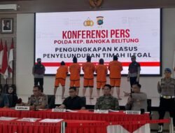 Polda Babel Ungkap Jalur Timah Ilegal: Dikumpulkan, Dikemas, Lalu Dikirim Lewat Laut